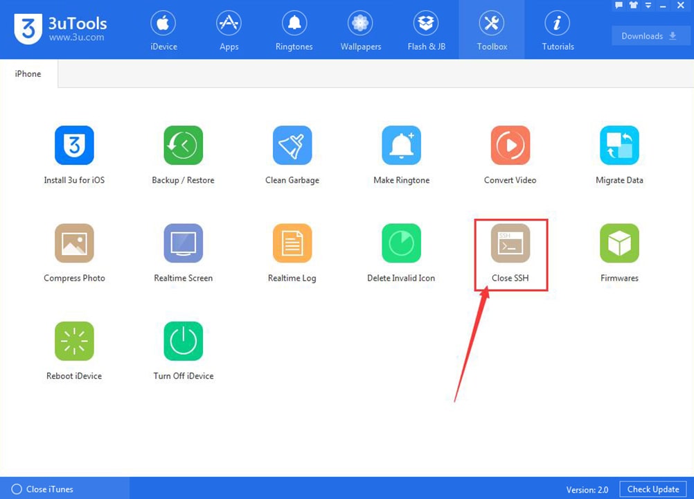 how to open ssh on iphone using 3utools 6