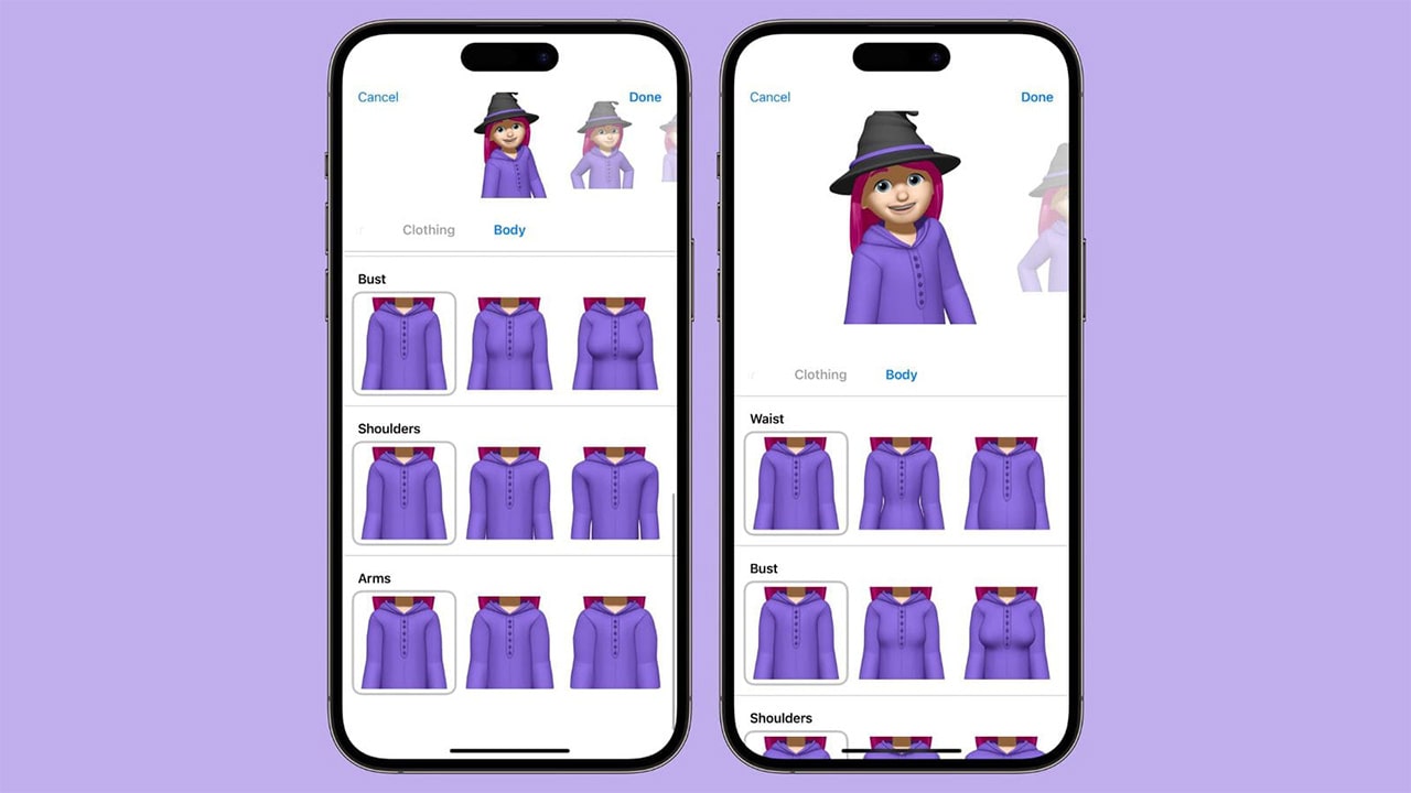 ios 17.2 memoji customizations