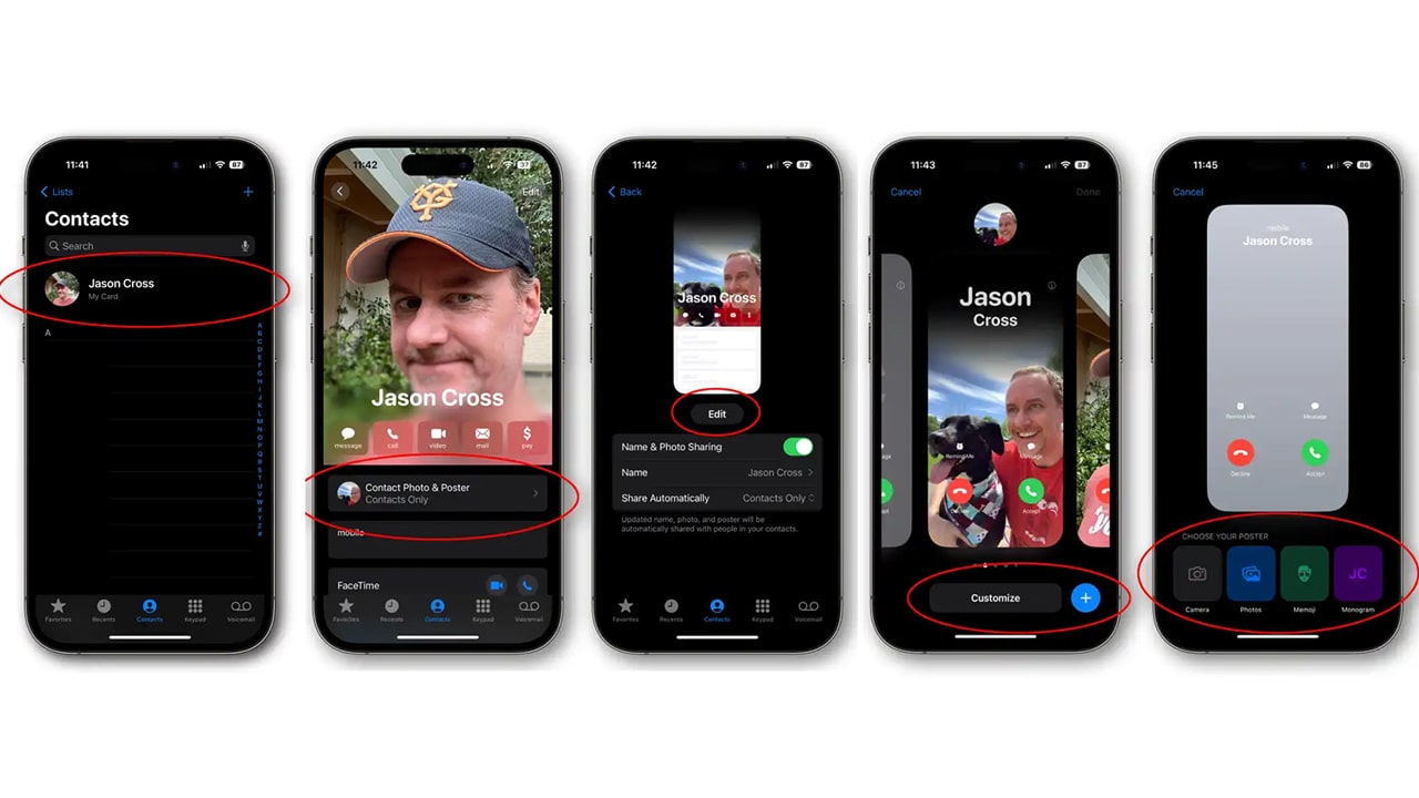 customize the content poster iphone