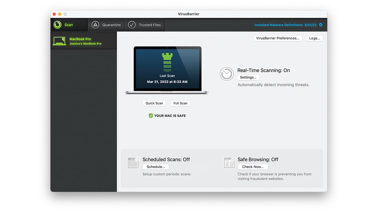 intego virusbarrier scanner review