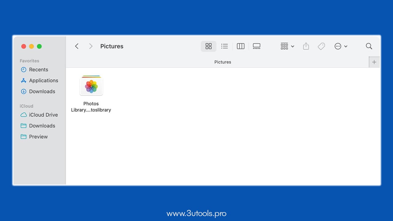 manually back up photos to an external drive