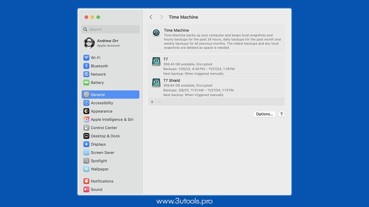 use time machine as an additional safeguard