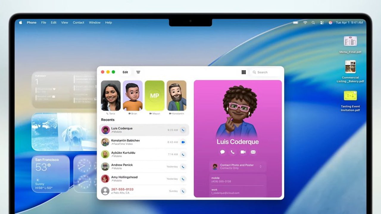 phone calls macos tahoe